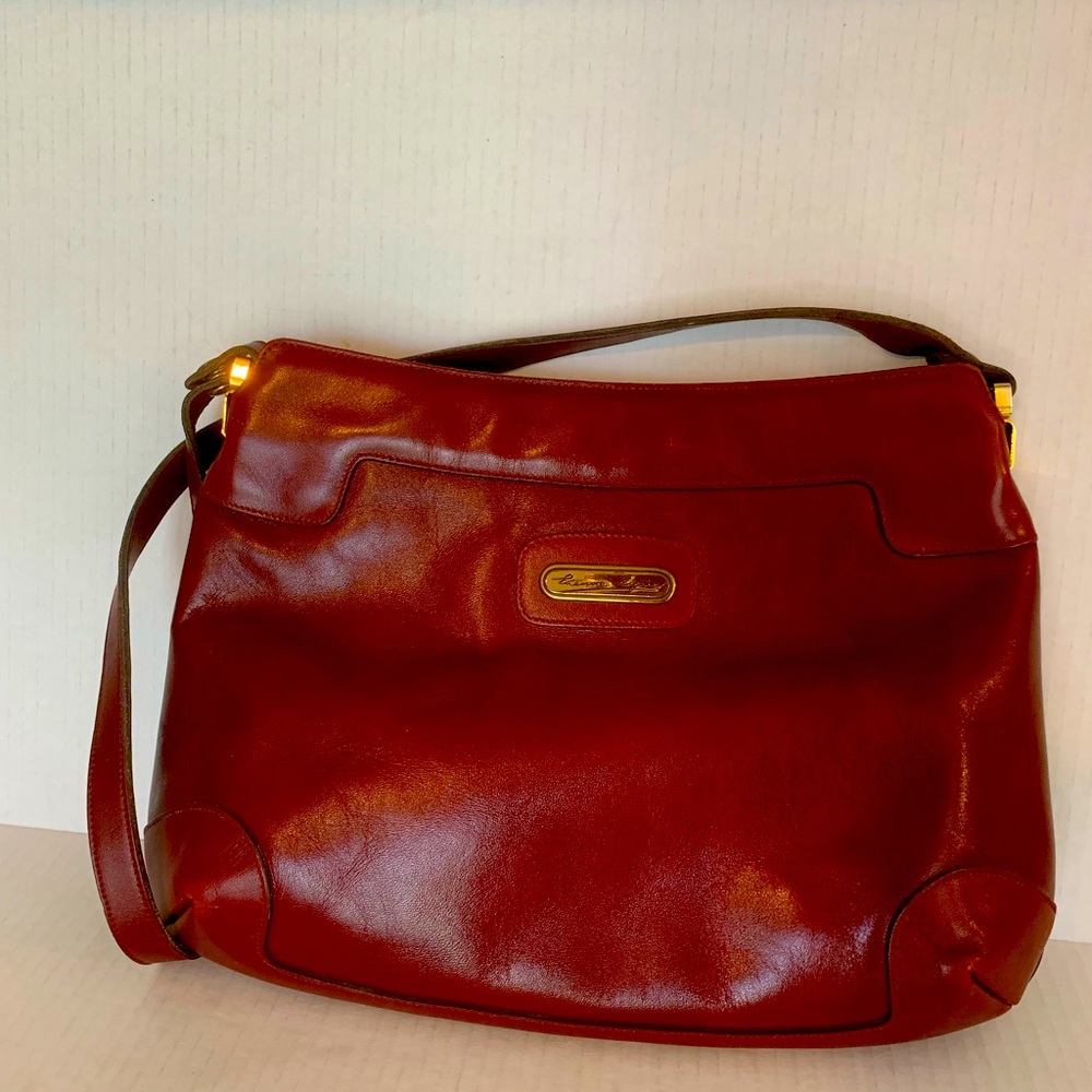 Etienne Aigner women’s red leather shoulder purse
